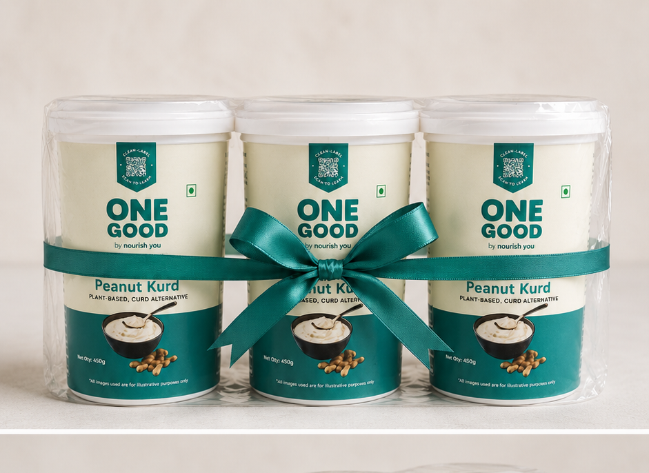 Curd | Peanut Curd (Kurd) - Plant Based - Vegan, No Added Preservatives &amp; Lactose Free - One Good Veganarke - 500gm (Set of 3 Packs)