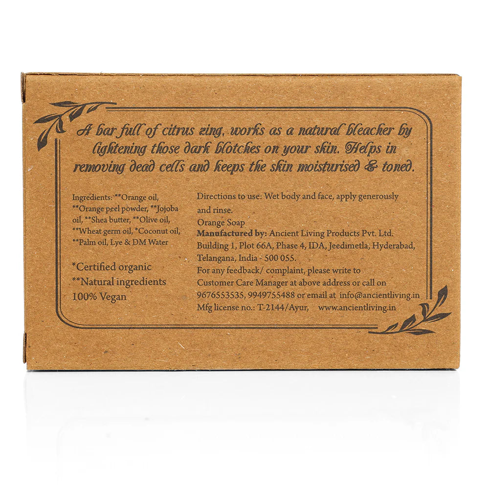 Orange Luxury Handmade Soap - Ancient Living - 100gm