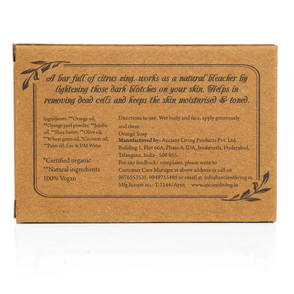 Orange Luxury Handmade Soap - Ancient Living - 100gm