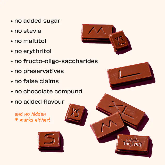 Dark Chocolate | Orange – 71% Cocoa, 29% Dates And A Dash Of Orange Oil - Natural - Indian - No Added Sugar, No Stevia, Maltitol &amp;amp; No Erythritol - The Whole Truth – 80gm