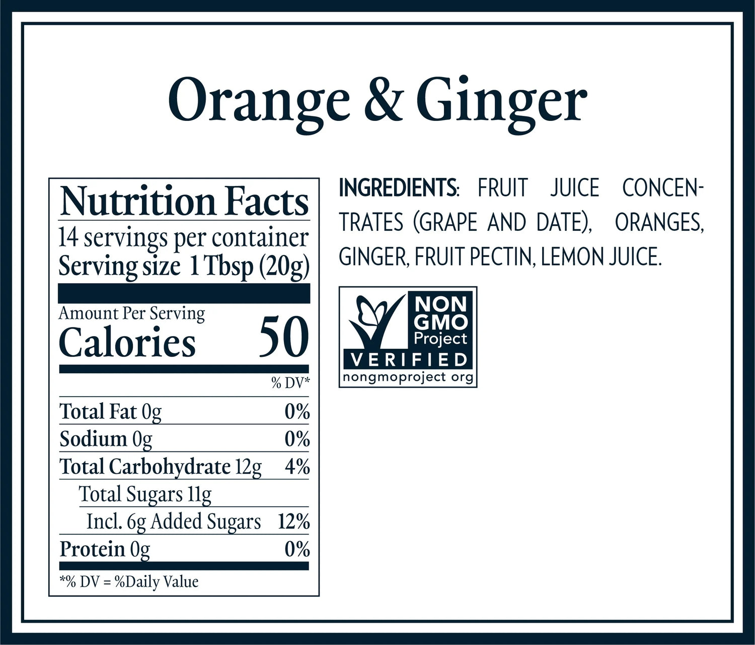 Orange &amp; Ginger Jam - Dalfour - 284gm