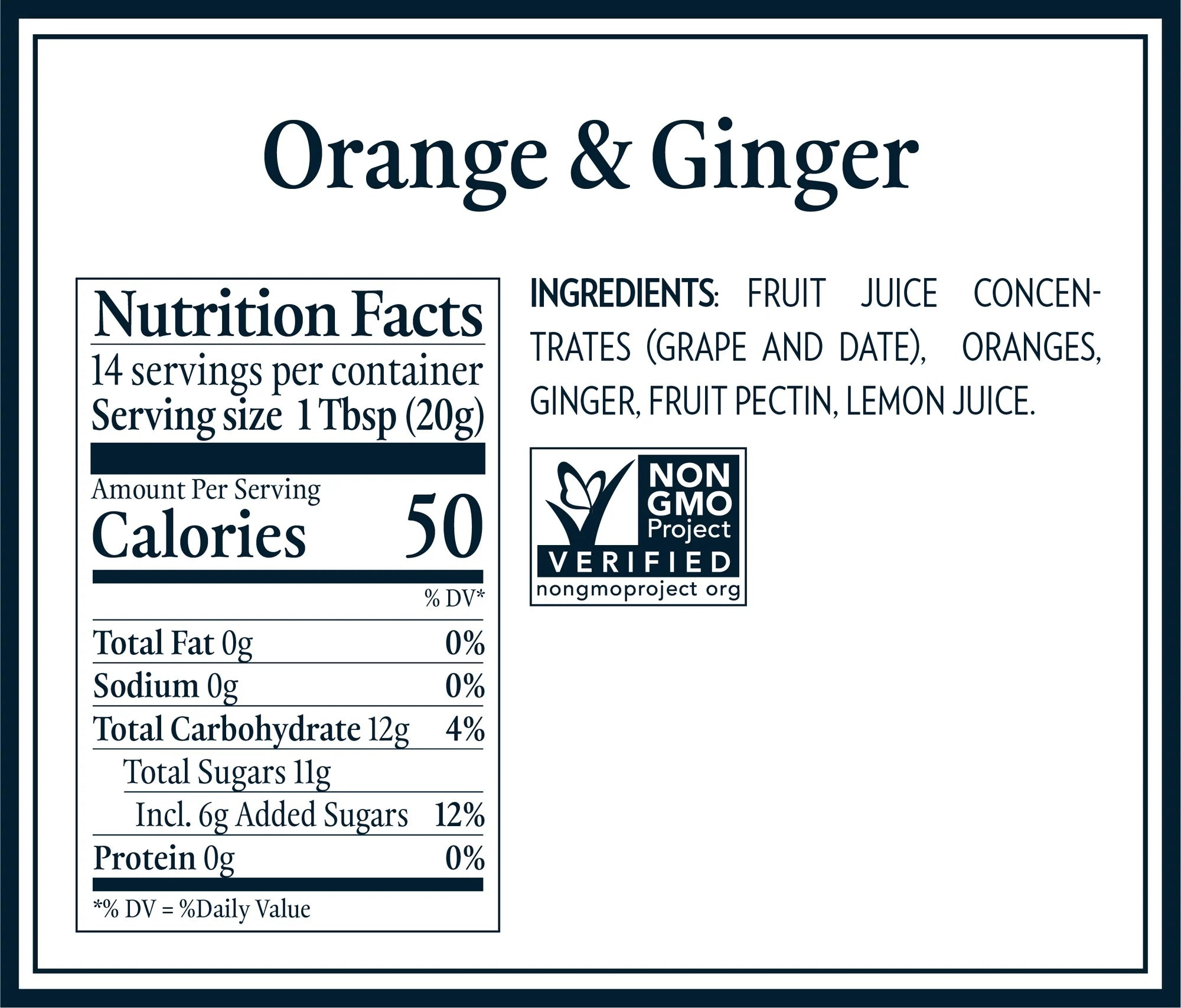 Orange &amp; Ginger Jam - Dalfour - 284gm