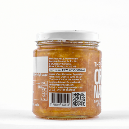 Orange Marmalade Thick-Cut – Vegan, Gluten Free, No Refined Sugar &amp;amp; Nut Free – The Gourmet Jar – 230gm