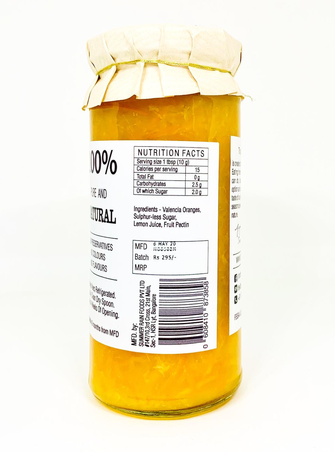 Orange Marmalade – Orchard Lane – 300gm