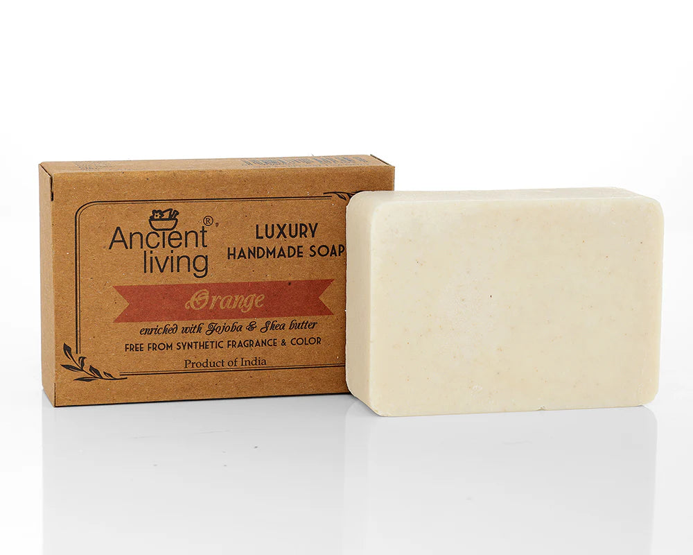 Orange Luxury Handmade Soap - Ancient Living - 100gm