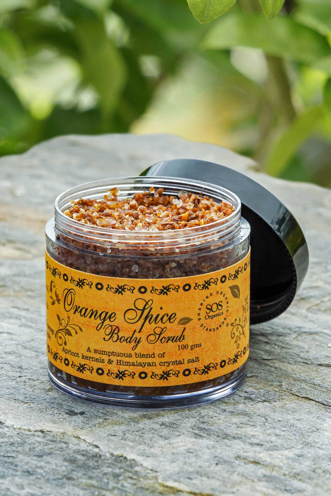 Body Scrub | Orange Spice Body Scrub - Sos Organic - 100gm