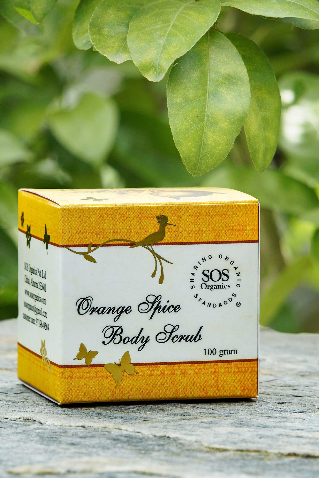 Body Scrub | Orange Spice Body Scrub - Sos Organic - 100gm