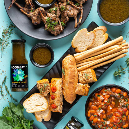 Oregano + Thyme (Herby Earthy Zesty) - Dressing - Roast, Stem, Dip - Natural - Indian  - Gluten Free, No Refined Sugar &amp;amp; No Bad Oil - Boombay - 220gm