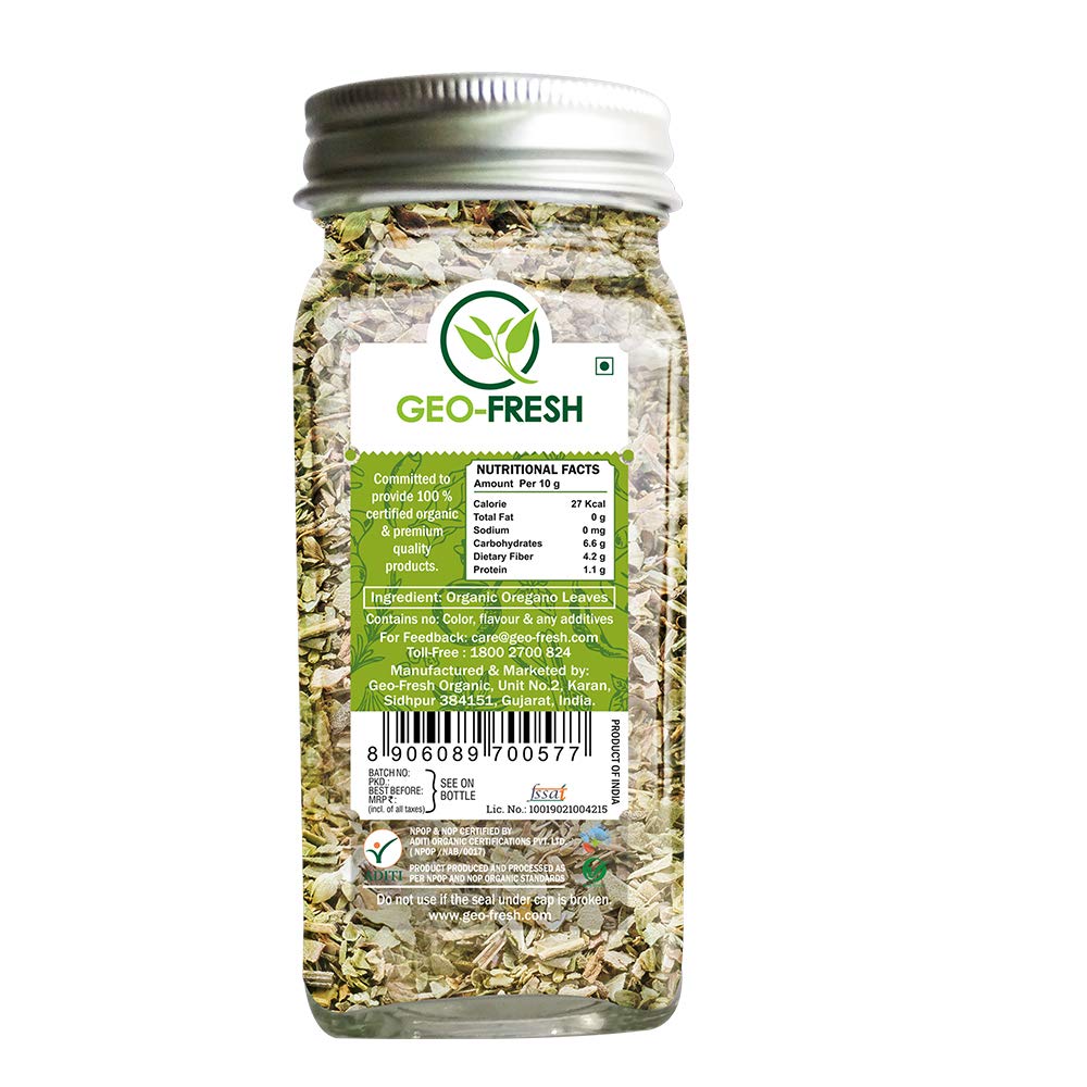 Oregano Leaves | USDA Organic - Geo-Fresh Organic - 15gm
