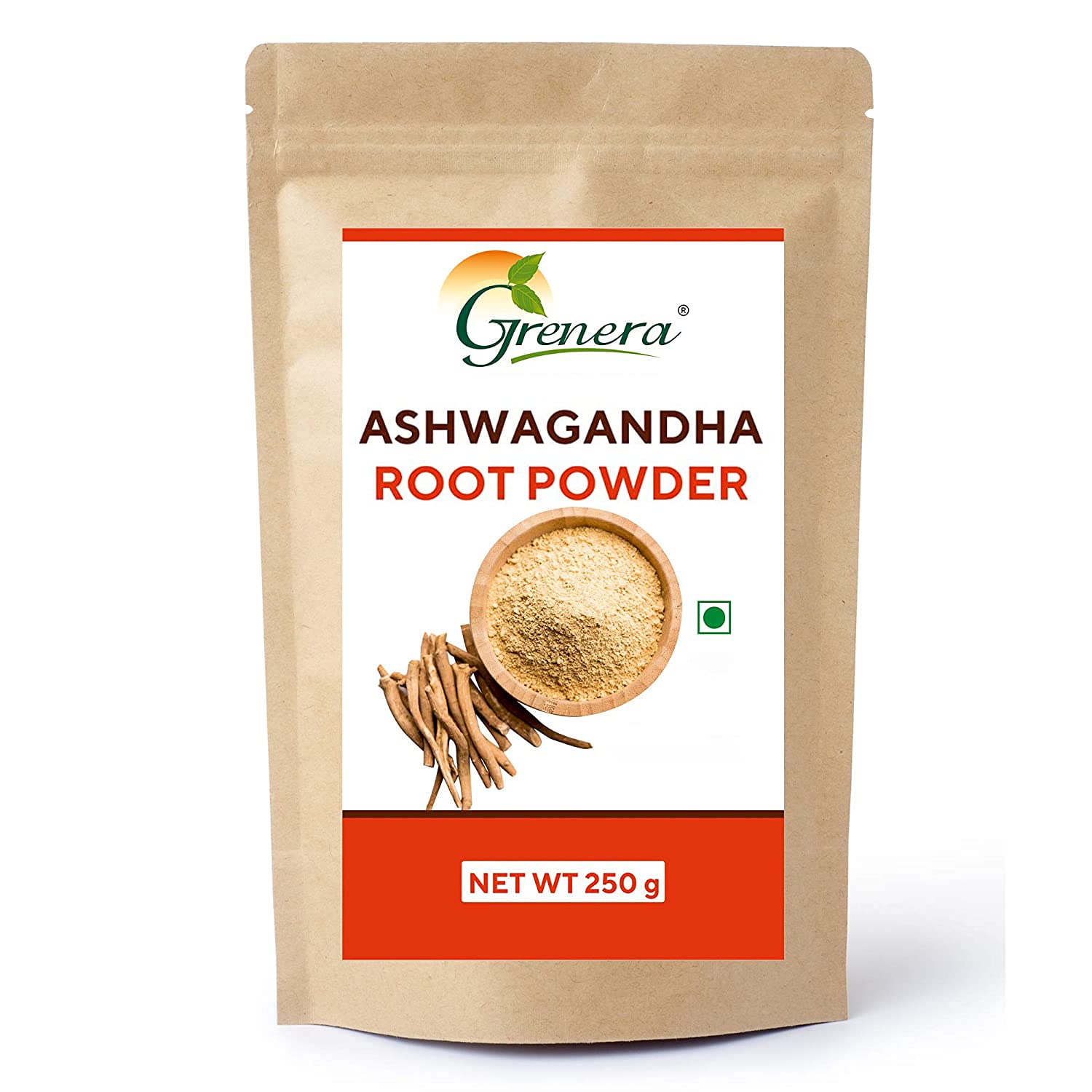Organic Ashwagandha Root Powder – Vegan - Grenera – 250gm