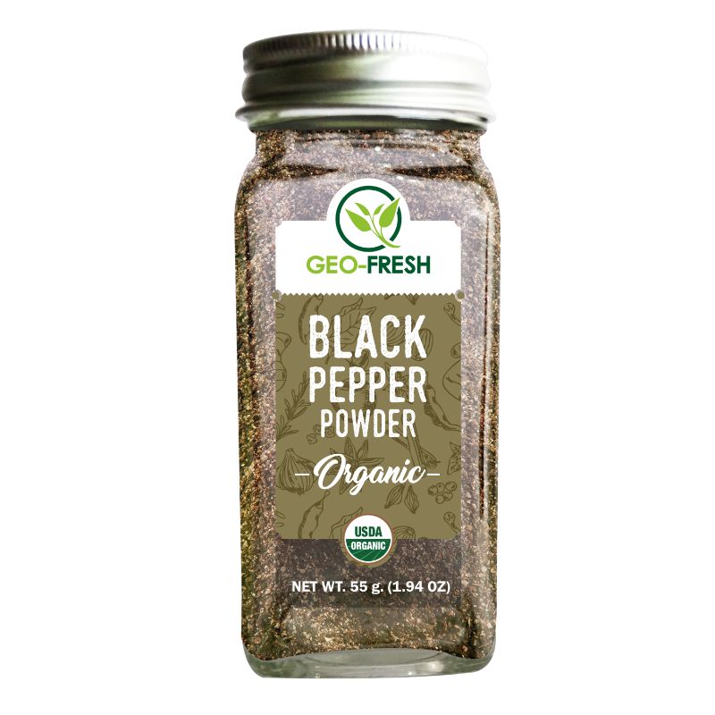 Pepper Powder | Black - USDA Organic - Geo-Fresh Organic - 55gm