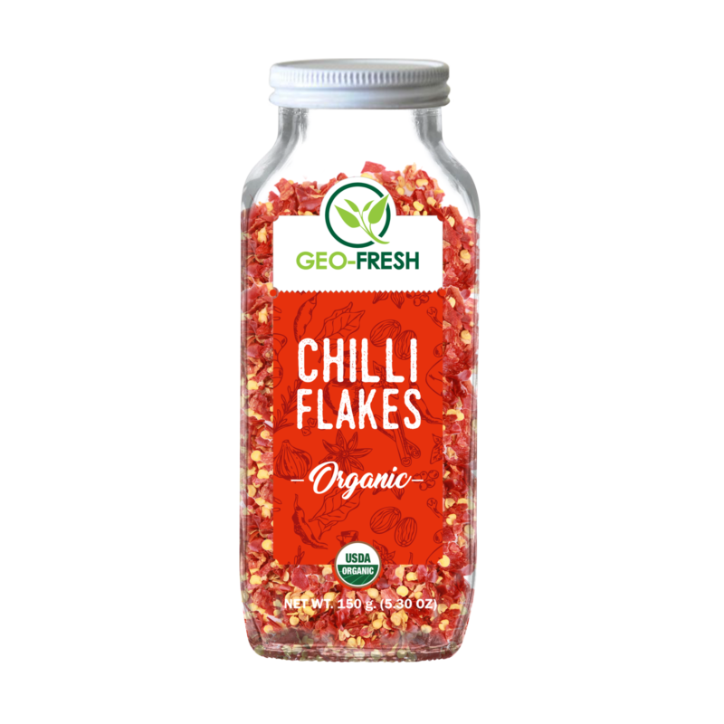 Chilli Flakes | USDA Organic - Geo Fresh - 150gm