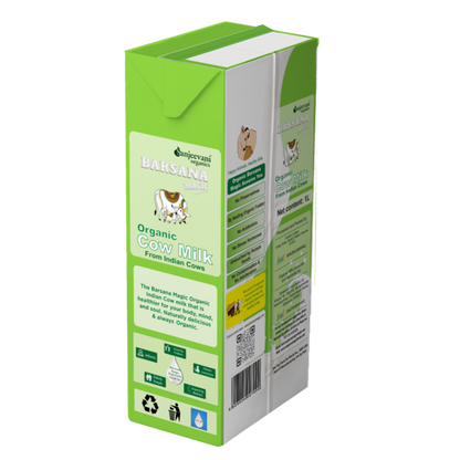 Cow Milk | Skimmed Cow Milk - Stay Fit - USDA Organic - No Antibiotic, No Stress Hormones, No Adulteration, No Contamination &amp;amp; Preservatives Free - Barsana Magic - 1000ml