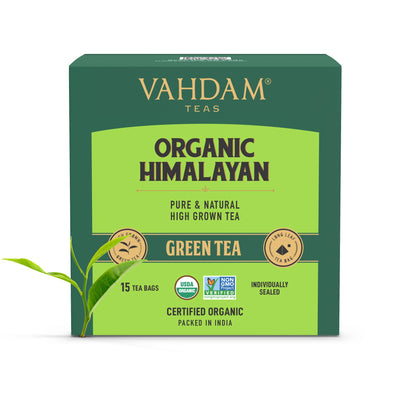 Himalayan Green Tea - Organic - Vahdam - 15Tea Bags