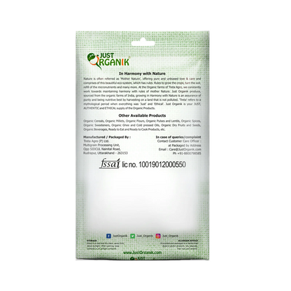 Rice | Sona Masoori Rice - Just Organik - 1000gm