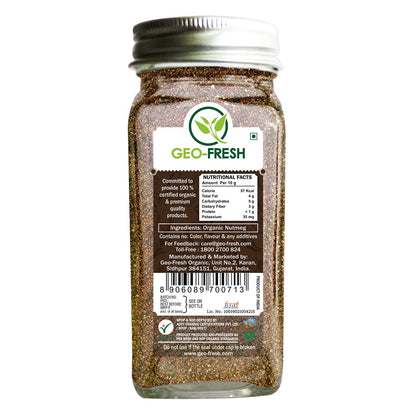 Nutmeg Powder | USDA Organic - Geo-Fresh - 50gm