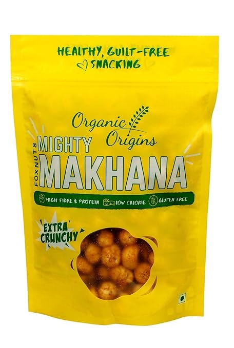 Raw Makhana – Gluten Free, High Protein, High Fibre &amp;amp; Low Calorie - Organic Origins – 250gm