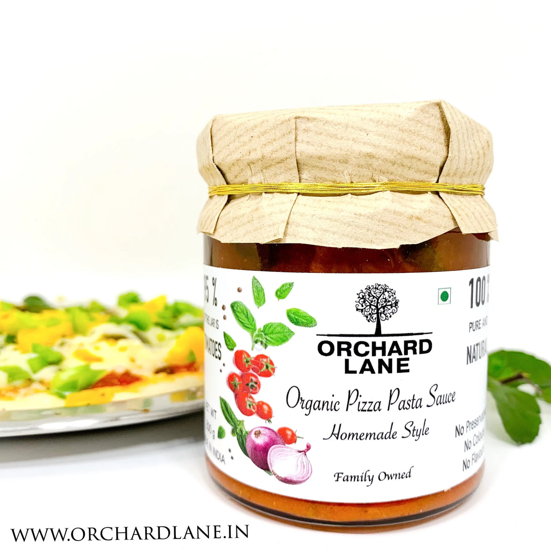Pizza &amp;amp; Pasta Sauce - Gluten Free &amp;amp; No Added Sugar - Orchard Lane - 200gm
