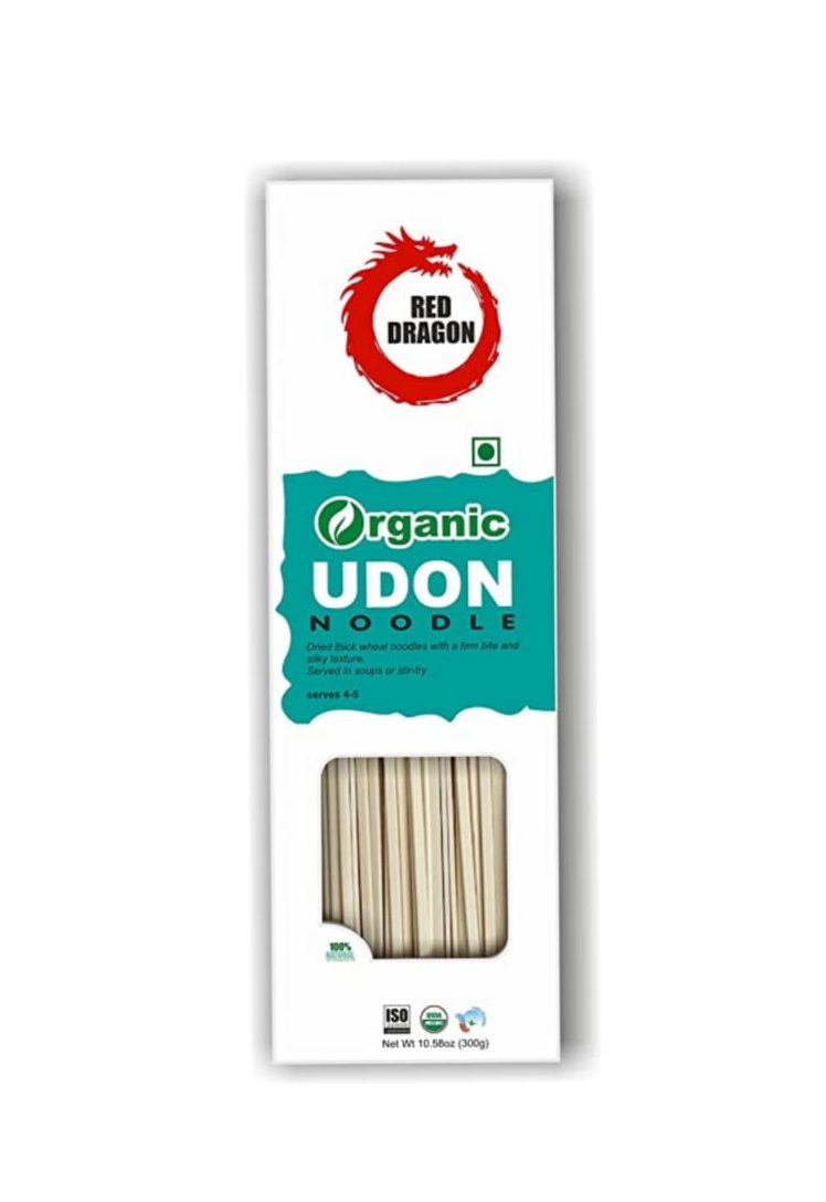 Organic Udon Noodles - Red Dragon - 300gm