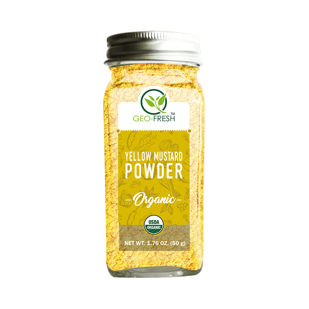 Mustard Powder | Yellow - USDA Organic - Geo-Fresh - 50gm