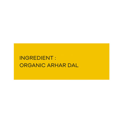 Arhar Dal | Organic Arhar Dal  -100% Vegan, Unpolished, Gluten Free - No Pesticides - Jivamrit – 500gm