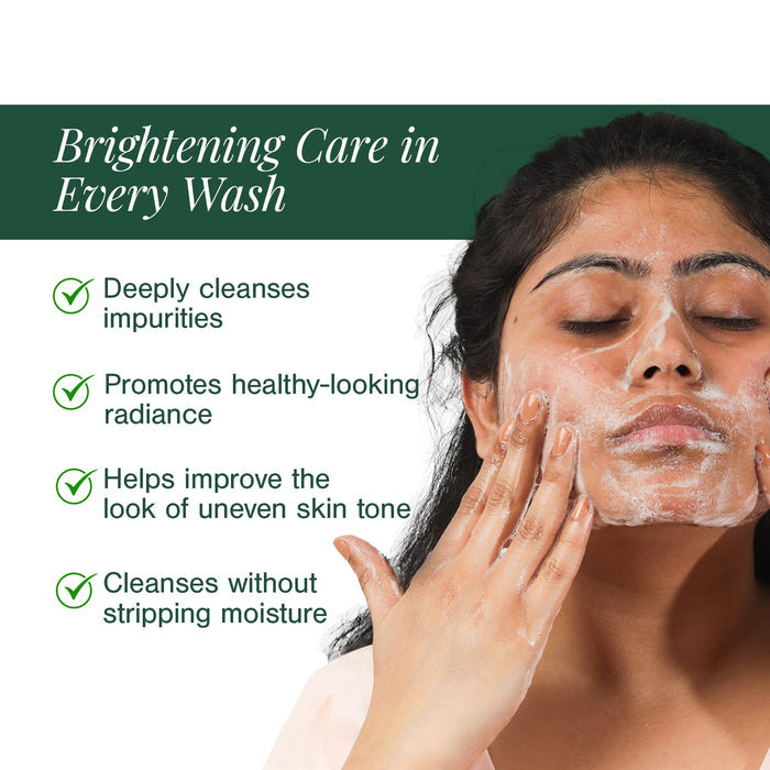 Organic Brightening Face Wash Fortified with Tamanu + Rosehip - Juicy Chemistry - 110ml