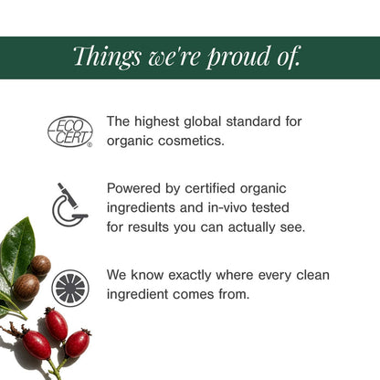 Organic Brightening Face Wash Fortified with Tamanu + Rosehip - Juicy Chemistry - 110ml