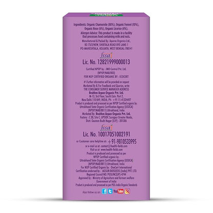 Tea | Organic Calming Chamomile Tea - Herbal Infusion Tea -Caffeine Free-No Artificial Preservatives -Health Fields –  25 Tea Bags