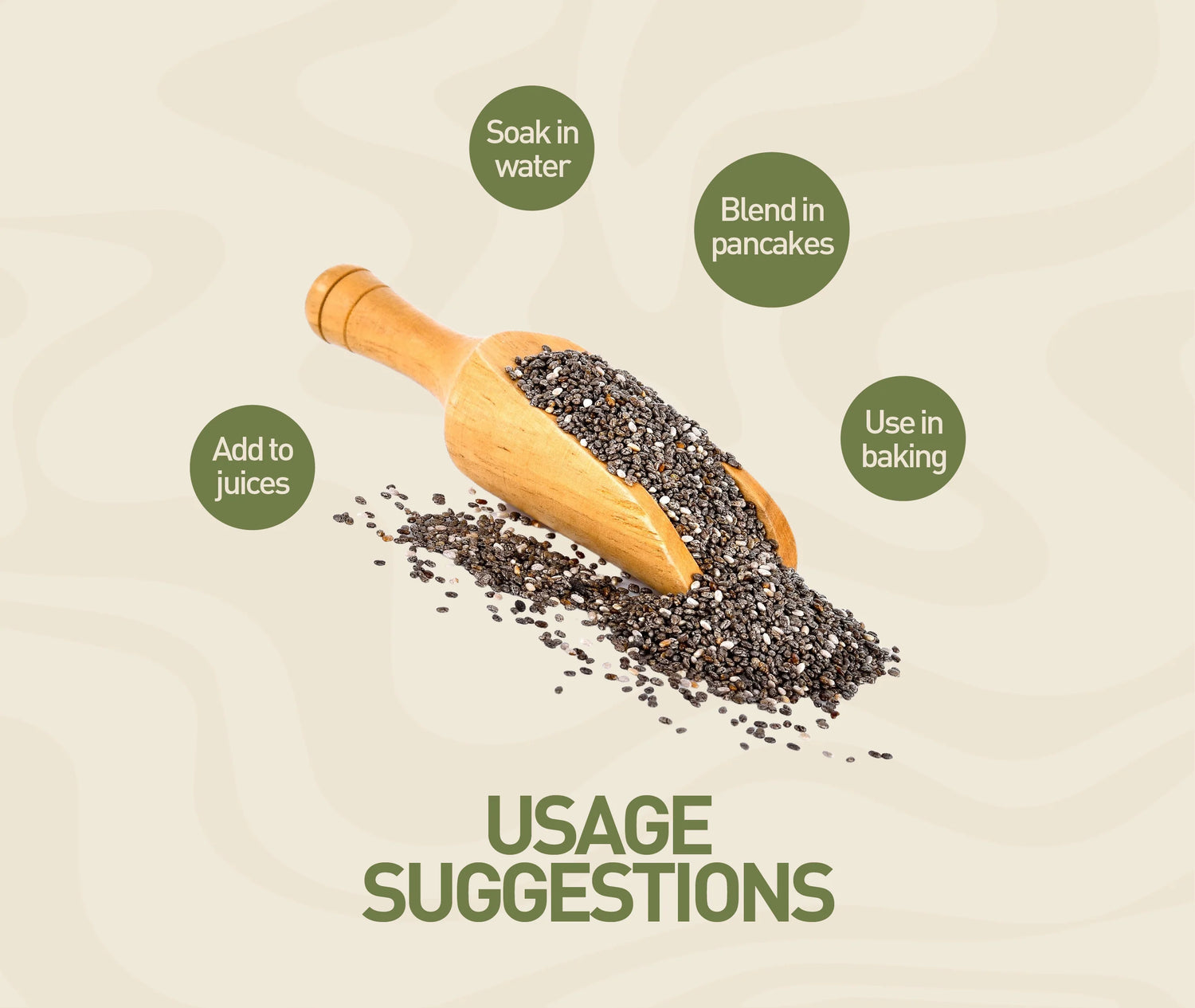Chia Seeds | Organic Chia Seeds - 100% Certified Organic - Superfood Seeds - Vegan &amp; Gluten Free - Nourish Organics - 500gm