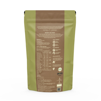 Chia Seeds | Organic Chia Seeds - 100% Certified Organic - Superfood Seeds - Vegan &amp; Gluten Free - Nourish Organics - 500gm