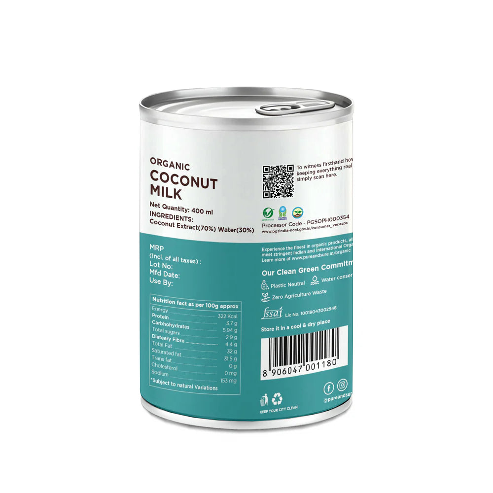 Coconut Milk - Pure And Sure - 400ml