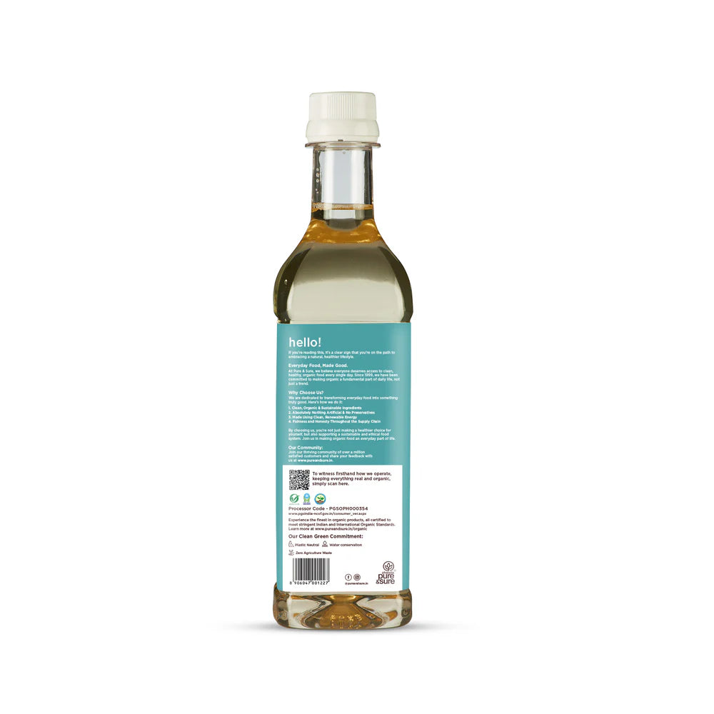 Coconut Oil | Cold Pressed - Organic - Pure and Sure - 500ml