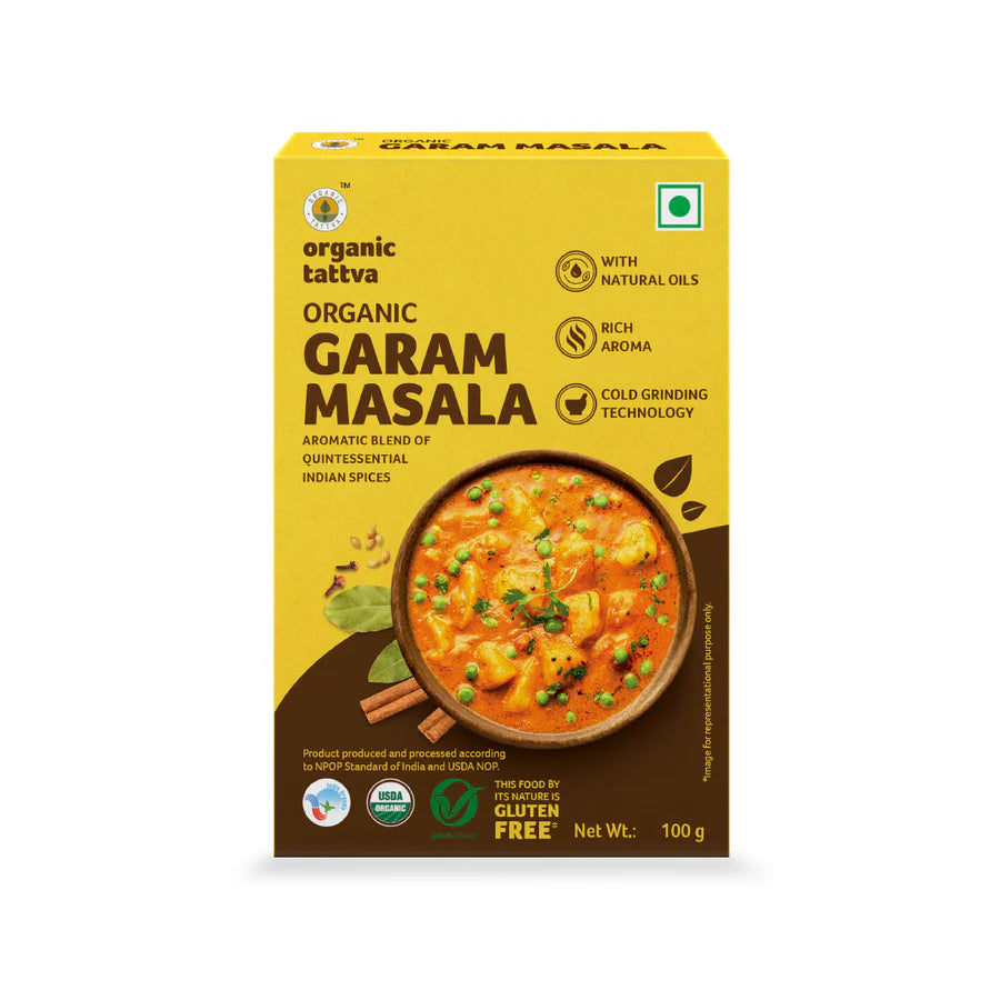 Garam Masala | USDA Organic - Aroma - Organic Tattva - 100gm