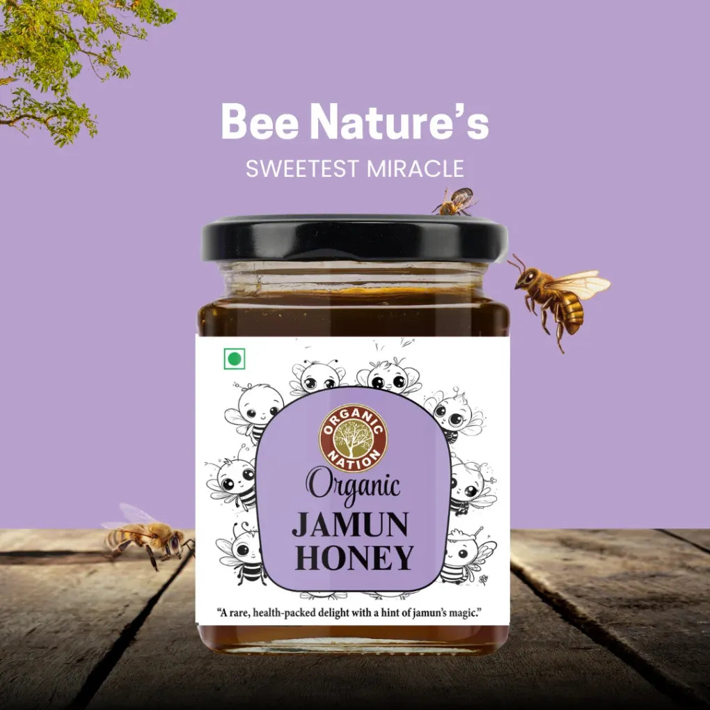 Honey | Jamun Honey - 100% Pure - Organic Nation – 325gm