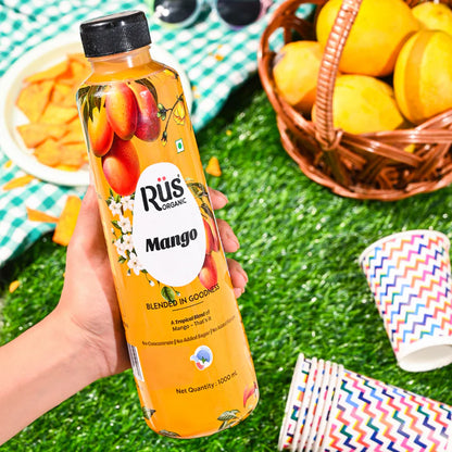 Juice | Mango Juice - Cold Pressed – USDA Organic -  No Concentrate &amp; No Artificial Sweetner Or Sugar Free - Rus Organic – 1000ml