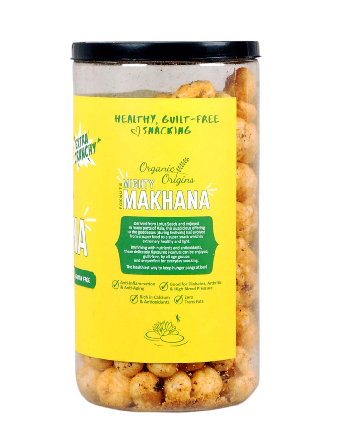 Makhana Tomato &amp; Cheese - Gluten Free, High Protein, High Fibre &amp; Low Calorie – Organic Origins - 80gm