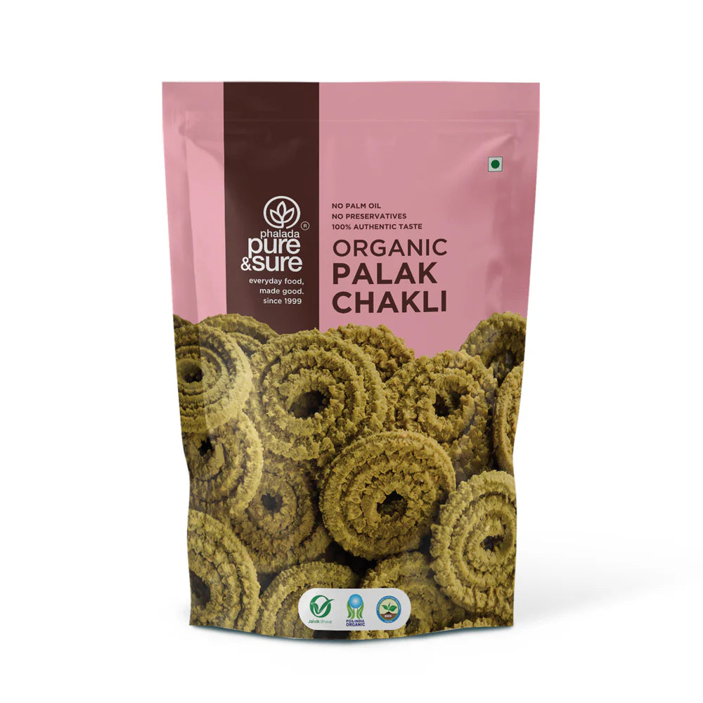 Organic Palak Chakli - Pure And Sure - 200gm