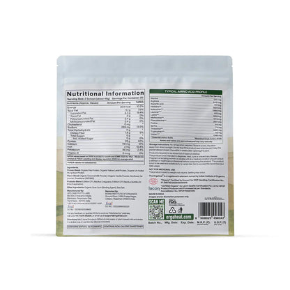 Protein Powder | Organic Plant-Based Protein Powder (Vanilla) - 28g Plant Protein -USDA Organic - Vegan, Gluten Free &amp; Dairy Free - Orgaheal - 980gm