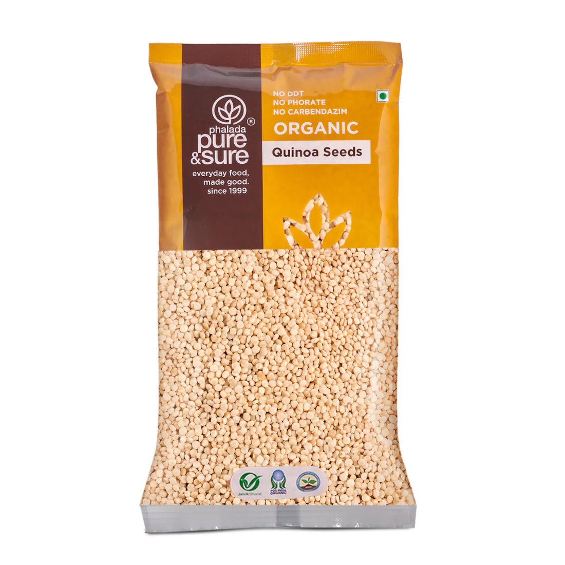 Quinoa | Organic Quinoa Seeds - 100% Certified Organic - Superfood Seeds - No Carbendazim, - Pure &amp; Sure - 500gm