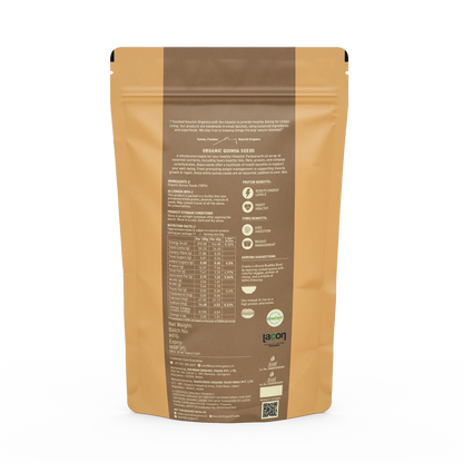 Quinoa | Organic Quinoa Seeds - 100% Certified Organic - Superfood Seeds - Gluten Free - Nourish Organics - 500gm