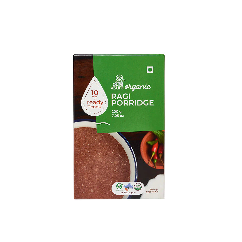 Ragi Porridge – Ready To Cook - Organic - Indian - Pure And Sure – 200gm
