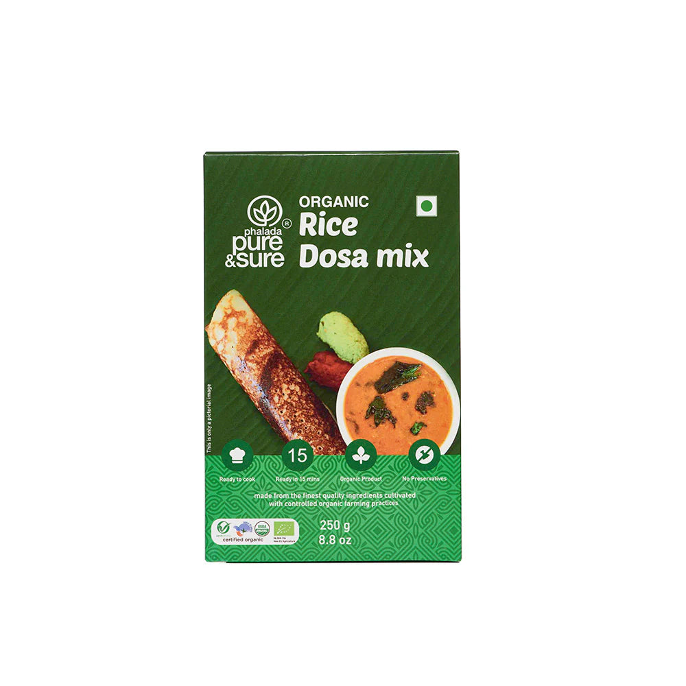 Rice Dosa Mix - USDA Organic - Pure and Sure - 250gm