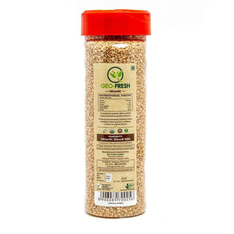 Sesame Seeds | USDA Organic - Geo-Fresh  - 250gm
