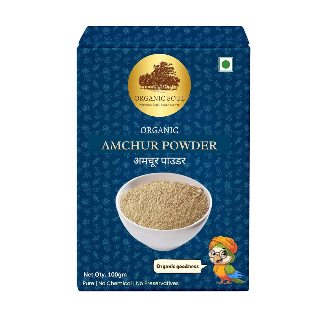 Amchur Powder | Organic - Pure - No Chemical &amp; No Added Preservatives - Organic Soul - 100gm