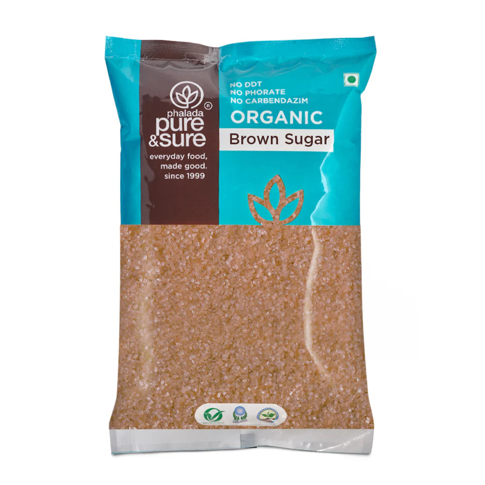 Sugar | Brown Sugar - Organic - Pure and Sure - 1000 gm