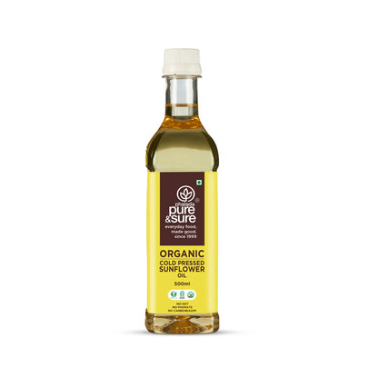 Sunflower Oil | Cold Pressed - Organic - Pure and Sure - 1000ml