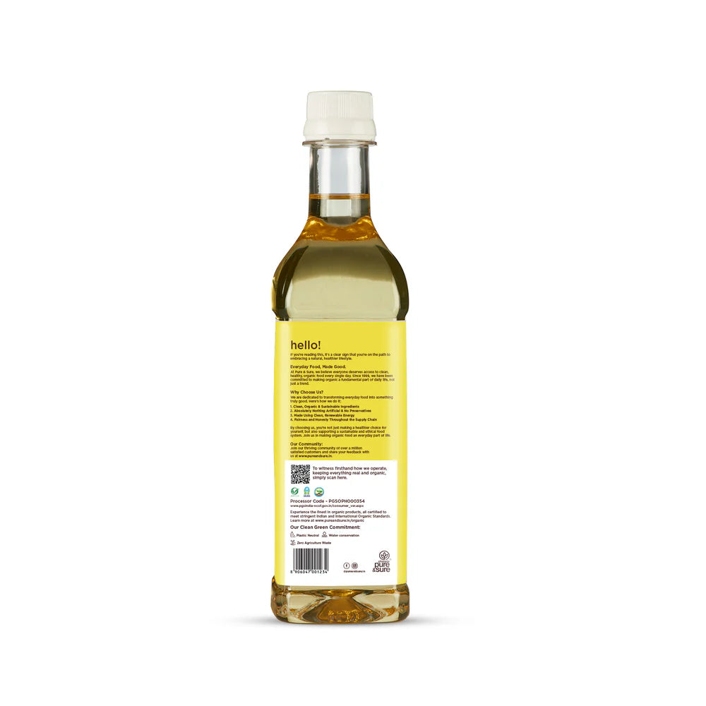 Sunflower Oil | Cold Pressed - Organic - Pure and Sure - 1000ml