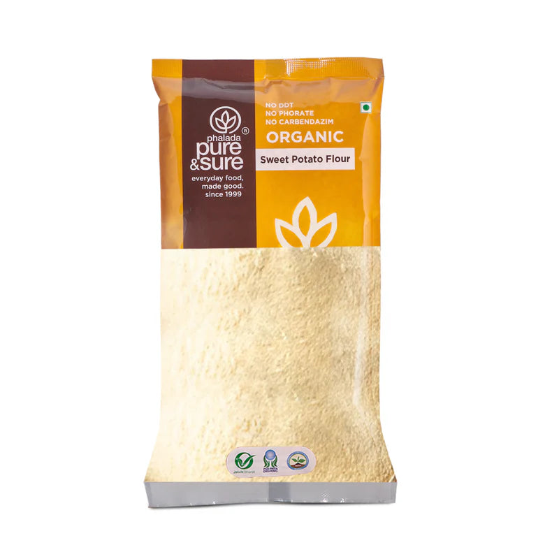 Sweet Potato Flour - Organic - Gluten Free - Pure And Sure - 500gm
