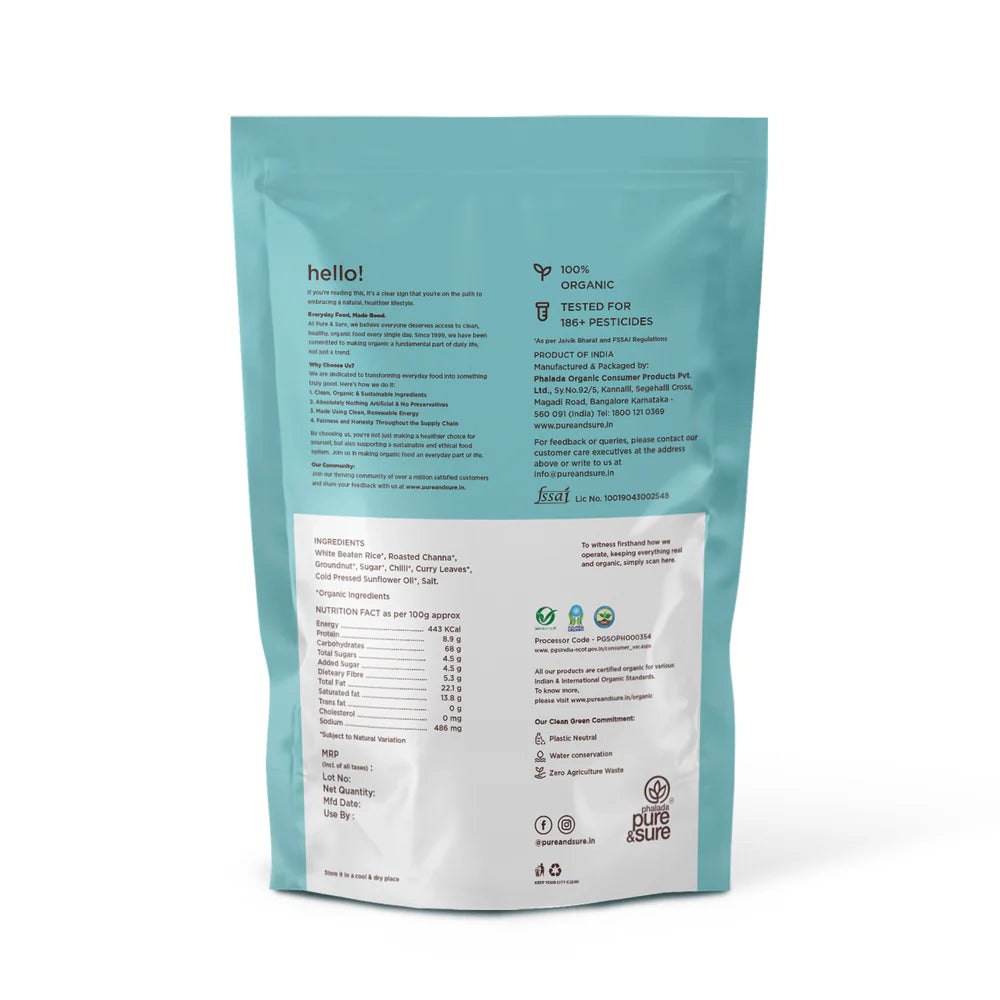 Sweet &amp; Salt Chidwa – USDA Organic - Pure And Sure – 200gm