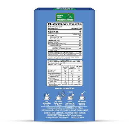 Tea | Organic Tummy Relax - Infusion Herbal Tea, Supports Healthy Digestion &amp;amp; Gut Comfort  -Caffeine Free-No Artificial Preservatives -Health Fields –  25 Tea Bags